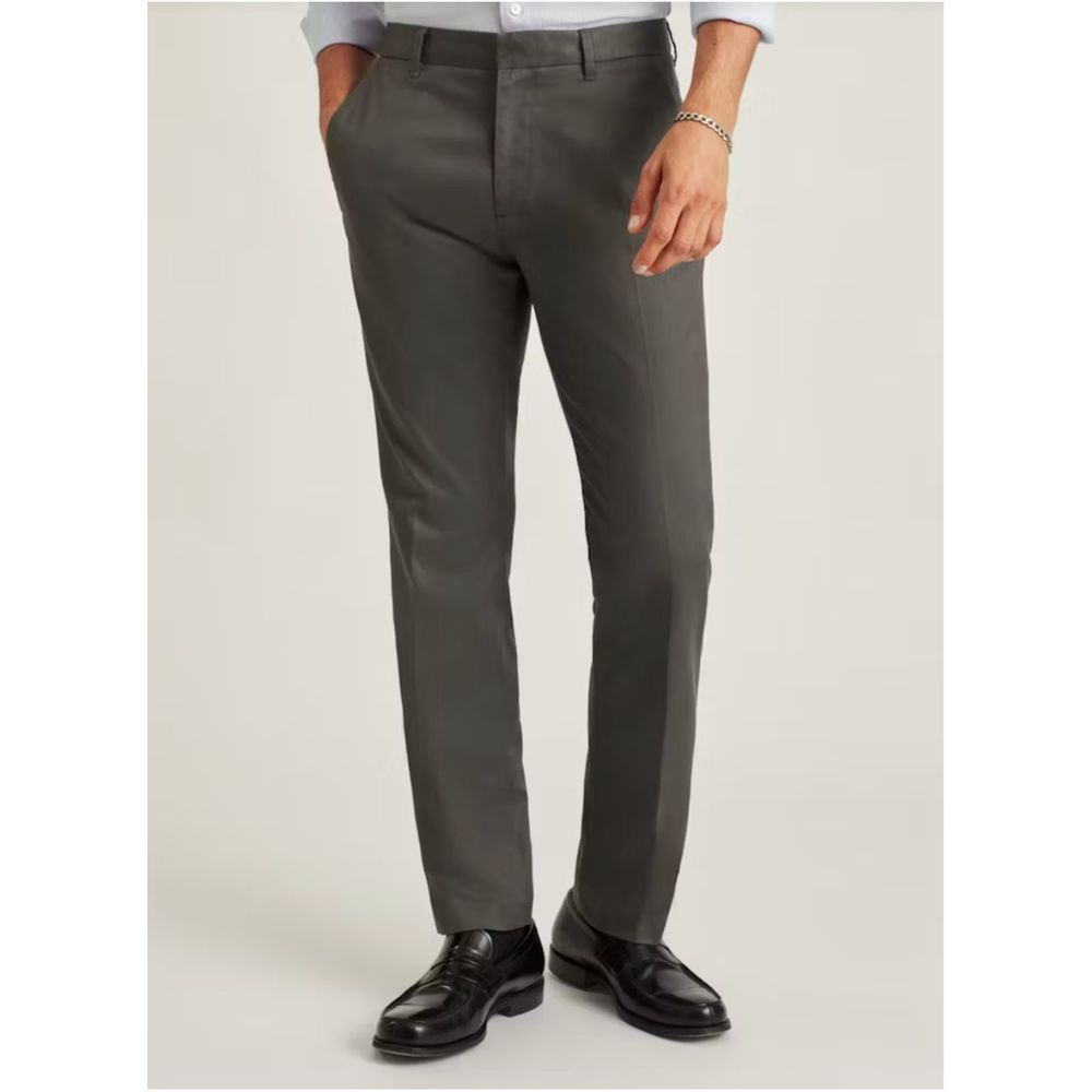 Bonobos Weekday Warrior Friday Slim Pants Chino 100% Cotton Grey Office Sz 34x30